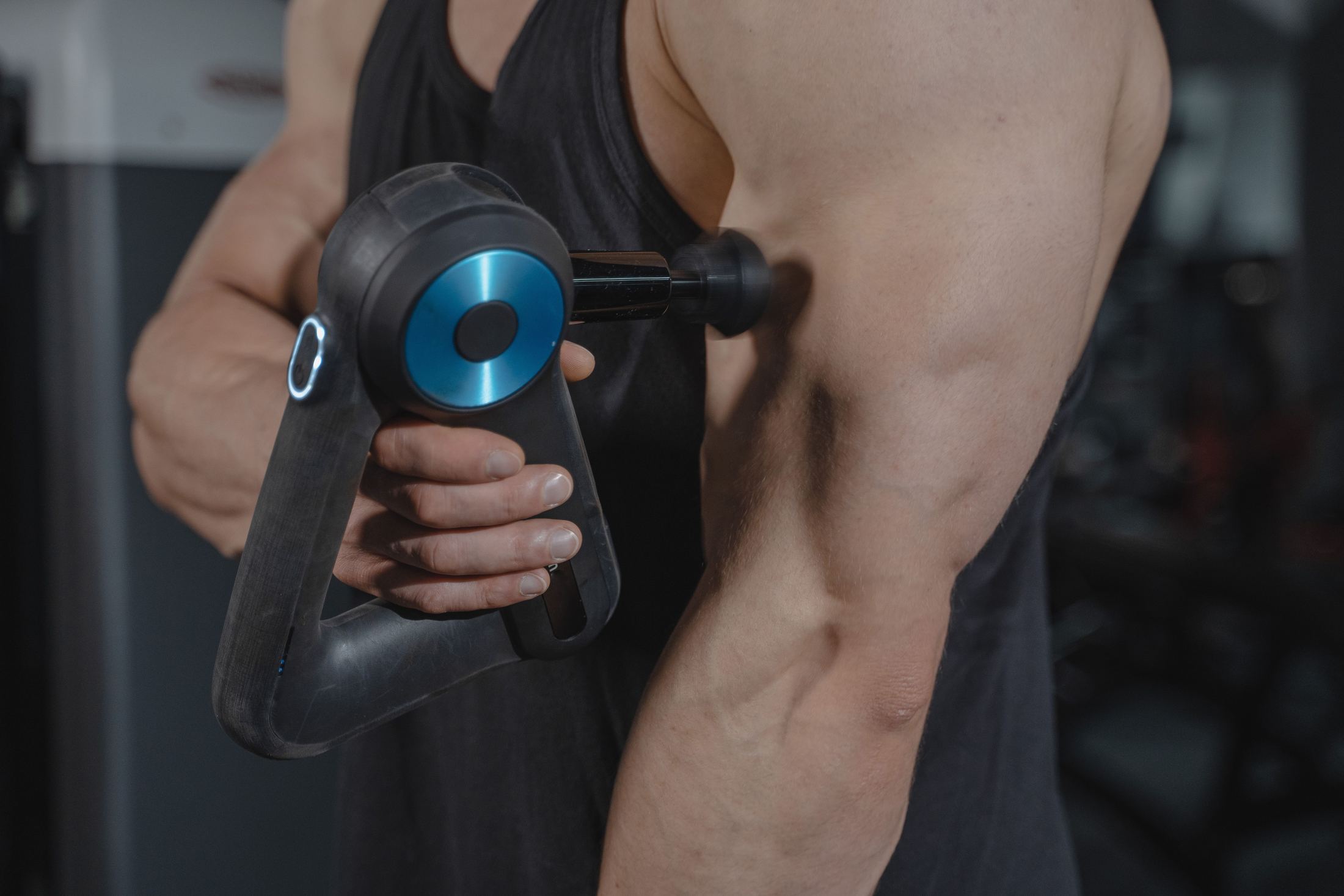 A recovery treatment being used on an athlete's arm